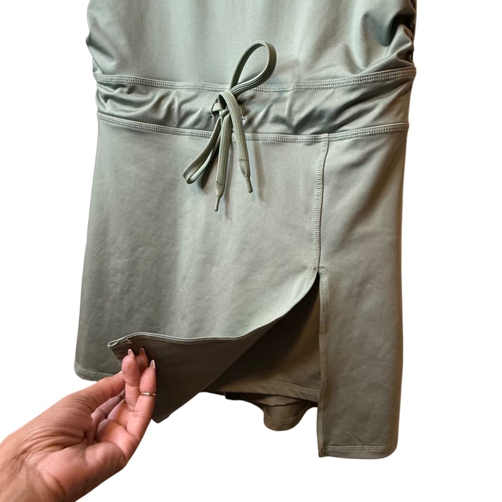 ✨Caracilia Athletic Tennis Skirt Dress Sleeveless Open Back Drawstring Sz L - Picture 7 of 13